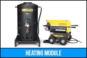 Heating module pressure washing accessory