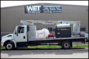 Contract cleaner set up