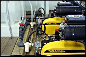 Contract cleaner set up