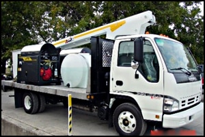 Contract cleaner set up