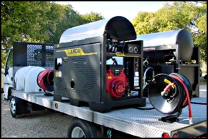 Contract cleaner set up