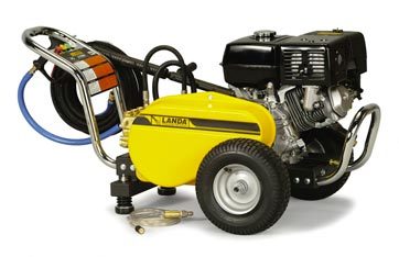 yellow landa pressure washer