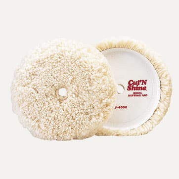 white wool pad