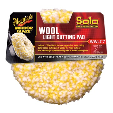 yellow wool pad