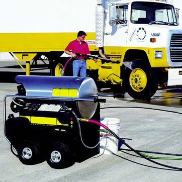 Man Washing Truck with A6 Synthetic Detergent