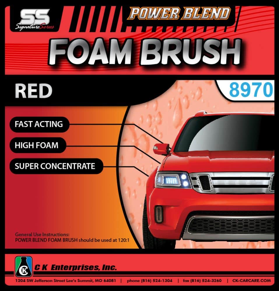 Red Foam Brush