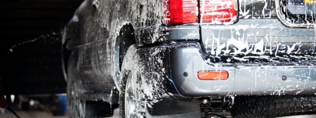 Car being washed Car being washed